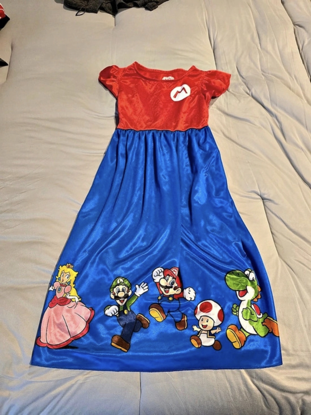 Nintendo Kids Character Print Sleep Dress